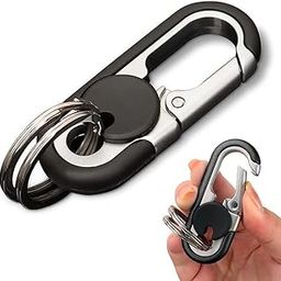 Multifunctional Car Keychain Stainless Steel Key Ring Keychain Anti-Loss Keychain with Key Holder/Keyring Hook/Fashion Waist Buckle Keychain for Men and Women (Multicolor)-image-94