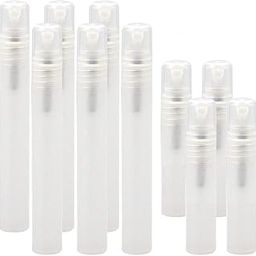 Hunky Dory 2ml 10ml Mini Unbreakable Transparent Combo Empty Plastic Pen Spray Bottle Refillable Bottle Sanitizer, Toner, Perfume, Attar, Lotion, Moisture, Oil (Pack of 10)-63