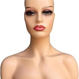 bnf® Realistic Mannequin Head Manikin Head Bust for Earrings Wig Necklace Display Style E Health & Beauty |Salon & Spa Equipment |Hair & Makeup Mannequins-image-60