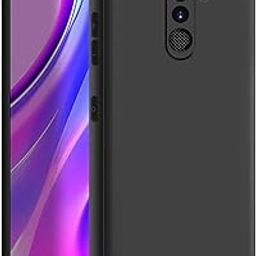 CEDO Redmi 9 Prime Back Cover | Camera Bump Protection & Ultra Slim | Matte Soft Silicon Shock Proof Rubberised Back Case Cover (Black)-17