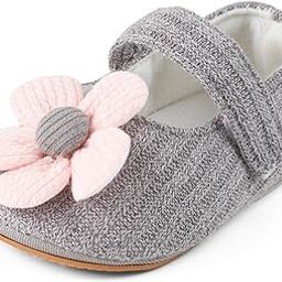 Cute White Anti Slip Baby Sandals for Girls. Self Textured Soft Fabric Booties Shoes for New Born Girl.-image-4