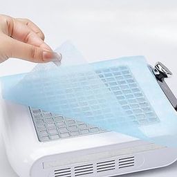 MERISHOPP 100 Pieces Nail Dust Collector Filter Easy to Use Dust Filter Pads for Home Blue-image-7