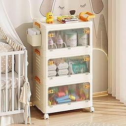 HomeStrap Storage Cabinet Rolling Utility | Movable Multipurpose Slim Rack Shelf with Wheels | Multifunctional Trolley Organizer for Kitchen, Dining, Living Room-13