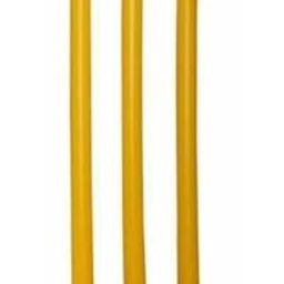 MINESFIT Plastic Cricket Stumps Set - 3 Stumps + 2 Bails + 1 Stand (Yellow) (Yellow)-image-82