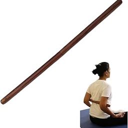 WITSOUL Pranayam Stick Yoga Pole Original Shisam Wooden Yoga Props Controls Pranayam Posture Size (30 inch)-image-2