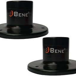 BENE Base Stand Round for Garden Lights for Home, 11 CM, Stand for Lamps Outdoor, Main Gate Lamp Base for Garden, Outdoor & Patio (Black, Pack of 2)-image-53