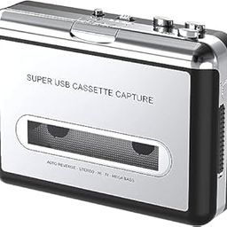 Cassette Player,Cassette Stereo Recording Tape to MP3 Converter, Via USB Portable Cassette Tape Converter Captures MP3 Audio Music,with Headphones-image-84