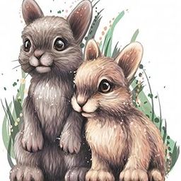 Design Den Decorative Cute Rabbit Wall Sticker for Home Decoration (47 Cm X 49 Cm)-image-21