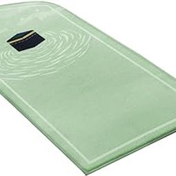 UJEAVETTE Prayer Rug Thick Comfortable Decorative Polyester Home Muslim Mat Prayer Mat Green-image-33