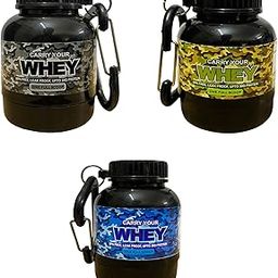 generic Whey Protein Powder Container Keychain - Easy to Carry Protein Powder in Gym | Portable Funnel Supplement Powder (Pack of 3)-picture-34