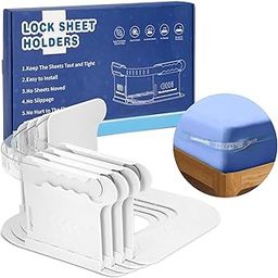 Saranna Upgraded Bed Sheet Holder, Sheet Holders Keep Sheets Firm & Tight, Sheet Binding Clips for All Mattresses-image-77
