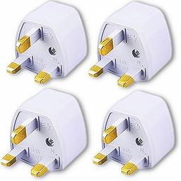 Type-G Plug Adapter UK Converter - (4pcs) India to UK Plug Adaptor for Hong Kong, UAE, Dubai, Singapore England Universal Travel Adapter Power Plug (Pack of 4)-10