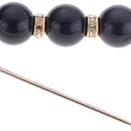 ™ 4xWomen Beaded Brooch Crystal Rhinestone Brooch Pin Clip Buckle Gift Black | Pins & Brooches | Fashion Jewelry-image-23