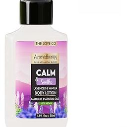 THE LOVE CO. Lavender Body Lotion - Moisturizer Cream For Dry Skin - Body Lotion for Women & Men - Body Lotion for Dry Skin with Jojoba Oil, Shea Butter & Vitamin E - 50Ml-40