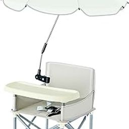 CALANDIS™ Baby Seat Booster Small Chair Food Tray Feeding Chair for Boys Kids Toddlers Gray with Umbrella | High Chairs | Feeding-image-33