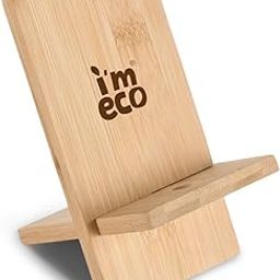IMECO Wooden Portable Mobile Stand with Charging Slot | Stylish & Aesthetic Phone Stand for Home and Office | Eco-Friendly and Sustainable-15
