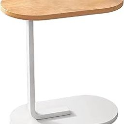 ARTISOUL® Sofa Table Large Desktop Tea Table for Living Room Small Office Brown White Frame | Furniture | Nightstands-image-32