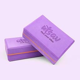 UTSAV Yoga Block Yoga Brick (Set of 2, Extra Large Size), High Density Premium EVA Foam Material, Odour Resistant, Soft Surface for balance, support & performance-image-60