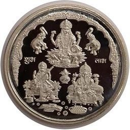 Ganesh laxmi Coin with laxmi 5gm-image-1