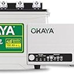 Okaya Inverter with Battery Combo for Home,Office & Shops|ATSW 1700 12V Pure Sine Wave Inverter 1450VA with OPSJT19048 160Ah Inverter Battery |Warranty: 36 Months(Inverter) & 48 Month(Battery)-16
