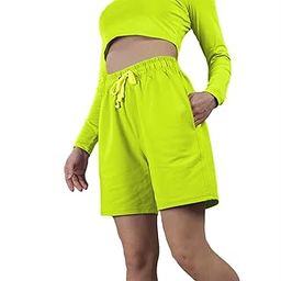 Women's Heavy Cotton Regular Shorts Pull-On Shorts-picture-7