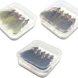 CALANDIS™ 5X Fly Fishing Flies with Weight Bead Wooly Handmade Fly Fishing Gear Olive | Crankbaits | Baits, Lures & Flies | Fishing-67