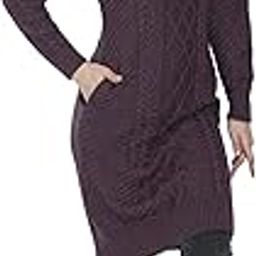 Womens Woollen Long Tunic Sweater Pullover-image-4