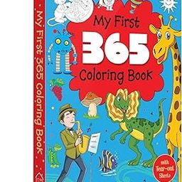 My First 365 Coloring Book: Jumbo Coloring Book For Kids (With Tear Out Sheets)-16