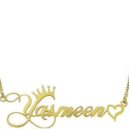 Brass Name Necklace for Girl-image-44