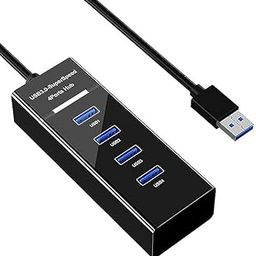 4 Port USB Hub 3.1 for Desktop PC high Speed, USB 3.1 Gen 1, 4 Ports, 0.3 Meter Cable, Black-image-4