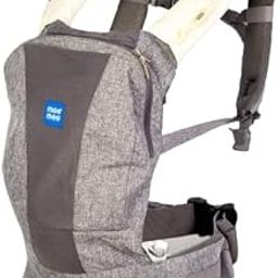 Mee Mee Comfy New Born Baby Carrier With 4 Baby carrying Modes Lightweight & Adjustable | Neck Support Baby Sling Carrier with Padded waist Support and shoulder support straps | safety buckle And Detachable Hip Seat for 0 to 2 Years (Grey)-image-74