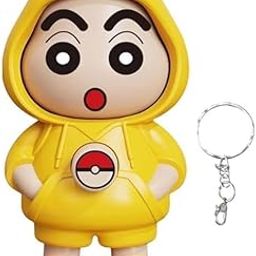 Toy Face Changing Doll Key Holder Cartoon Character Keychain for Men Gifts Yellow-image-47