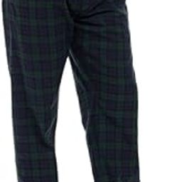 Men's Black Watch Plaid Cotton Classic Lounge Pant-image-17