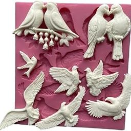 Bird Silicone EPOXY Resin Mould Cake Mold Fondant MOLDS Cake Decorating Tools Chocolate Fondant Tools SOAP Mold DIY-10