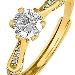 925 Sterling Silver Gold Plated Ring | Gifts For Women And Girls | With Certificate of Authenticity and 925 Hallmark-19