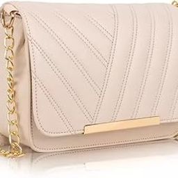 Elegant Quilted PU Leather Sling Bag for Girls/Womens | Stylish Chain Strap Crossbody Bags For Girls-image-97
