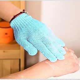 PURAM Shower gloves Exfoliating Gloves With Hook- Body Scrubber for Bathing Body Scrubber Bath Gloves.-image-78