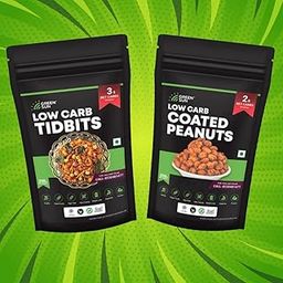 Green Sun Low Carb Gift Hamper Snacks Combo Pack (200 Gram Tidbits and 200 Gram Coated Peanuts)-image-10
