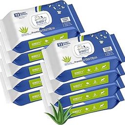 Babify Premium Baby Wipes with Flip-Top Lid | Aloe Vera & Paraben-Free | Pack of 9 (648 Wipes, 72 Wipes per Pack)-image-53