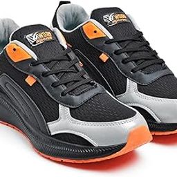Rockstar Regular Wear Walking Outdoor Tracking Sports Running Shoes for Men Black-image-81