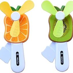 Kid's Hand Pressure Mini Fan Fruit Shape Cute Squeeze Toys/Cool Summer Fan Multi Color (1), 4 stars-image-50