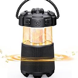 TRUNYEE Outdoor Speakers for Camping, [BT 5.0, TWS] IPX5 Waterproof Portable Wireless Speaker with Flame Torch Atmosphere Light, Suit for Garden, Patio, Yard, Party and Hiking-image-77