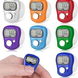 MKY Digital Finger Tally Counter - LED Display Tasbeeh Clicker with Reset Button – Pack of Multi-Color Electronic Counters for Prayer, Lap, Stitch, Chanting & More-image-20