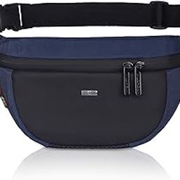 WILDHORN 2.4L Waist Bag for Men Women I Headphone Hole I Ultra Strong Stitching, Sturdy Zippers, Waterproof, Fanny Pack for Hiking Travel Camping Running Sports with Adjustable Strap (Navy & Black)-image-83