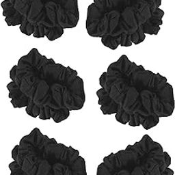 Velvet Fabric Multicolour Stretchable Hair Rubber Bands – Pack of 24 Soft and Comfortable Hair Ties for Women and Girls-17