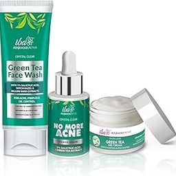 Iba Green Tea Skin Care Regime Combo (Face Wash (100ml) + No More Acne Serum (30ml) + Green Tea Cream (50g))-image-73
