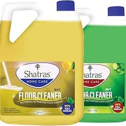 Shatras 5 Liter Lemon & Green Lime Surface & Floor Cleaner | 10X Cleaning Power With Freshness Of Lemon Scent | 99% Germ Kills | Triple Germ Action | Suitable for All Floors & Surfaces (Pack Of 2)-image-84