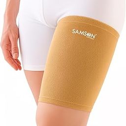 SAMSON Thigh Support – Compression Support for Pain Relief, Breathable, Anti-Slip (Pair, Small)-image-2