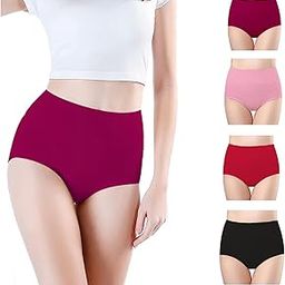 Hipster Seamless Panties for Women High Waist Cotton Panties (Pack of 5 High Waist Img 177 to 192)-36