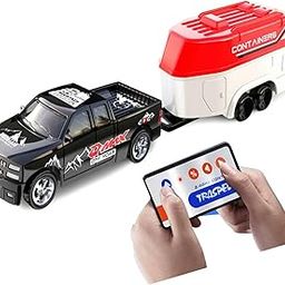 Bestie toys Mini Alloy Off-Road RC Car for Kids 6+: 1:64 Scale Remote Control Car Toys Strip Lights, 2.4Ghz,Ideal Festive Gift for Kids, Perfect Playtime Companion(Black)-image-65